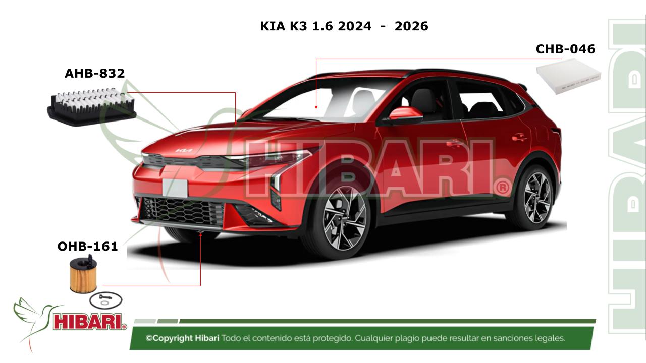 Lee más sobre el artículo KIA K3 1.6 2024  –  2026